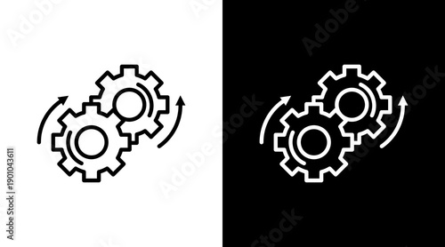 Process White Icon Set Design