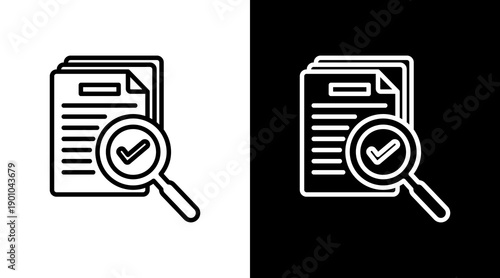 Traceability White Icon Set Design