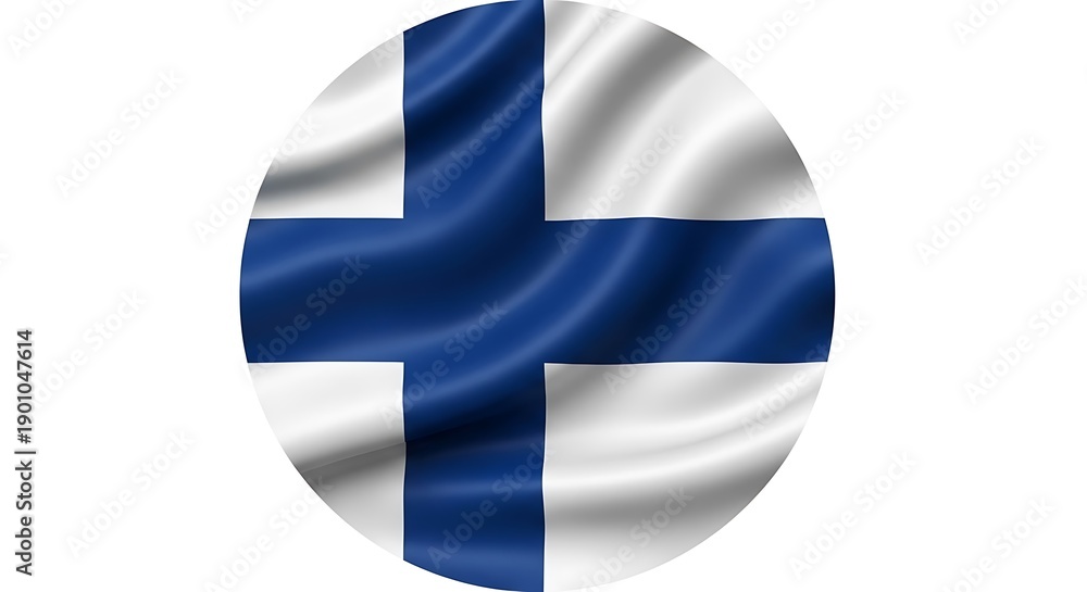 Obraz premium Finnish Flag Image.