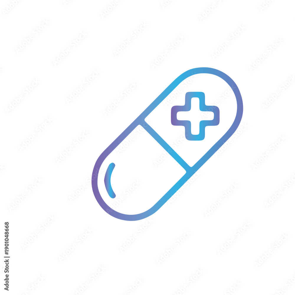 Obraz premium Pills and Capsules Icon vector design 