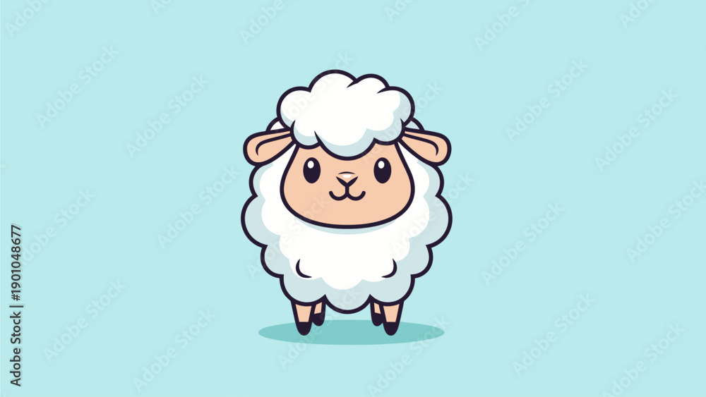 Obraz premium Bright Star Icon on Turquoise Background