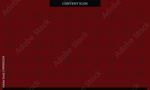 Blurry image of mathematical equations on red background