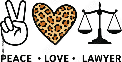 Wallpaper Mural Peace Love Lawyer Profession Quote Typography Design Torontodigital.ca
