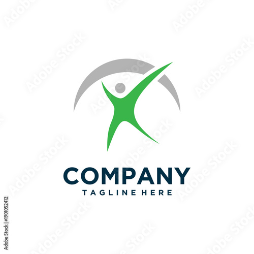 insurance logo design modern and simple