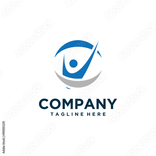 insurance logo design modern and simple