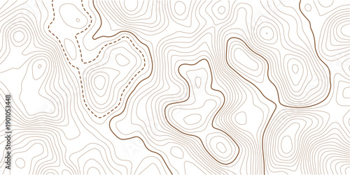 Topographic gold luxury map background. Geographic abstract pattern. Geographic contour map. Abstract outline grid, vector illustration.
