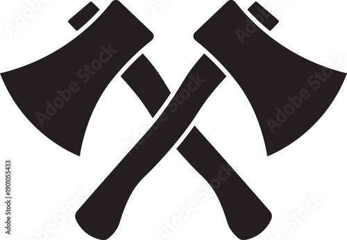 Axe icon, silhouette pictogram. Axe icon graphic doodle designs collection. Minimalist icon, axe vector, black and white. Vector simple flat graphic illustration. Isolated object on a white background