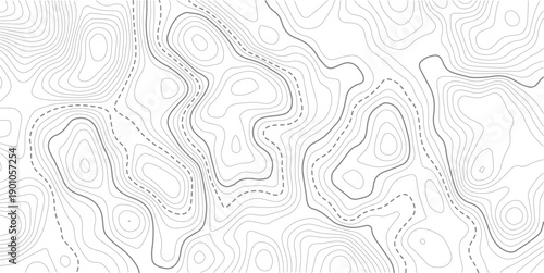 Topographic map and landscape terrain texture grid. Abstract white topography vector background.abstract wavy background. topographic contour background. Topography background. Vector banner. Topo.