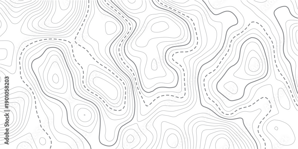 Fototapeta premium Topographic map and landscape terrain texture grid. Abstract white topography vector background.abstract wavy background. topographic contour background. Topography background. Vector banner. Topo.