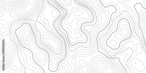 Topographic map and landscape terrain texture grid. Abstract white topography vector background.abstract wavy background. topographic contour background. Topography background. Vector banner. Topo.