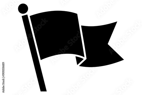 isolated black flag against stark setting, evokes themes of governance, symbolism, and silent assertion. 