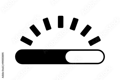 brightness level indicator - minimalist graphic design, conceptual  interface display