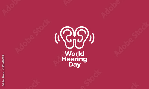 World Hearing Day Awareness Symbol