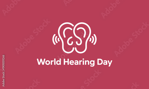 World Hearing Day Awareness Symbol