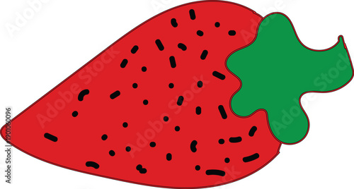 strawberry on a white background