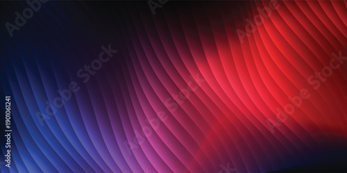 red wave backdrop, dynamic flowing shapes, luminous gradient effect, clean abstract design for banner and poster