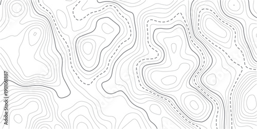 Topographic map and landscape terrain texture grid. Abstract white topography vector background.abstract wavy background. topographic contour background. Topography background. Vector banner. Topo.