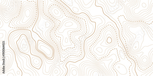 Abstract pattern with lines seamless pattern and topography.Modern design with White background with topographic wavy pattern design. seamless cartography ware frame area contour topo grid map.