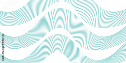 Abstract wave element for design. Digital frequency track equalizer. Stylized line art background. Vector