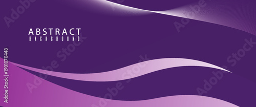 Abstract wave gold ribbon curve on purple design modern luxury background vector illustration. illustration