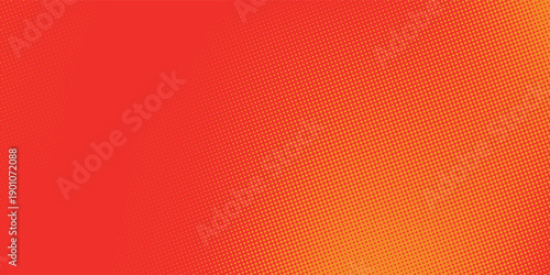 Dots halftone orange color pattern gradient texture with technology digital background. Dots pop art comics with summer background.