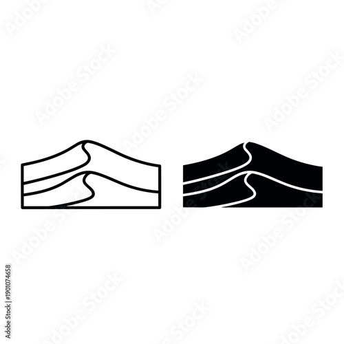 Female hands wearing black gloves vector illustration