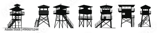  lifeguard tower silhouette vector bundle safeguard tower