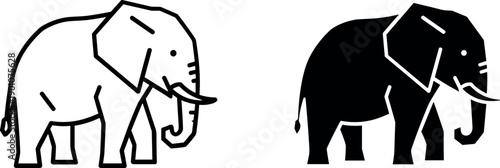 vector illustration of an elephant