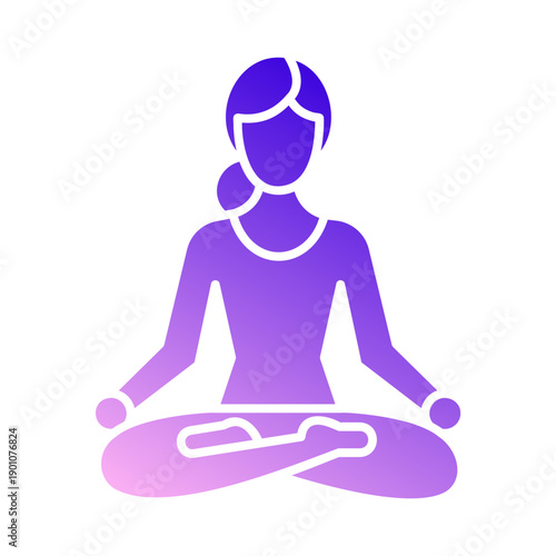 Woman sitting in a meditation pose