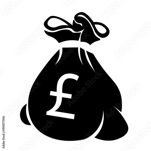  money bag with a pound sterling sign