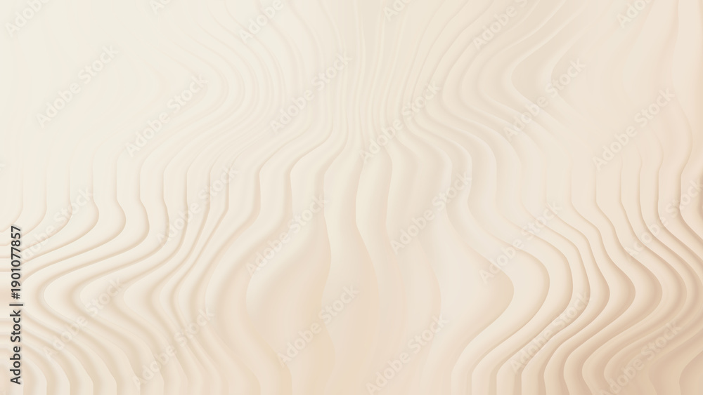 Obraz premium Abstract beige wavy lines create a textured flowing background pattern