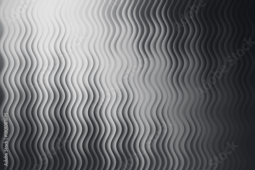 Fotografie Abstract grayscale wavy lines create a textured flowing background pattern
