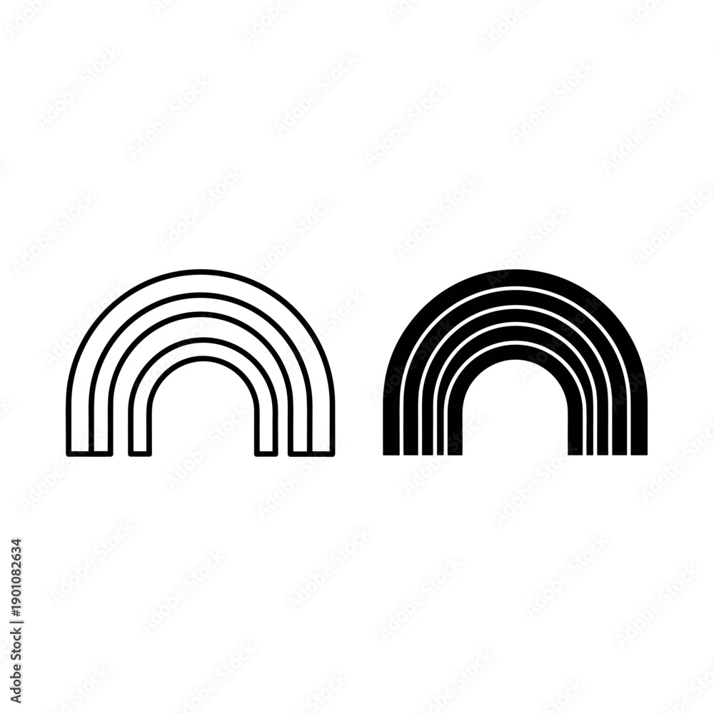 Naklejka premium Abstract vector illustration of a wireless network tunnel showing internet connection and technology design