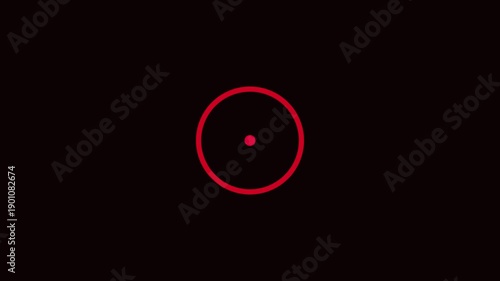 Technology radio waves signal icon animation. Radio waves background. Network tower produced radio wave concept. Network tower produced radio.black background represents connectivity.4k