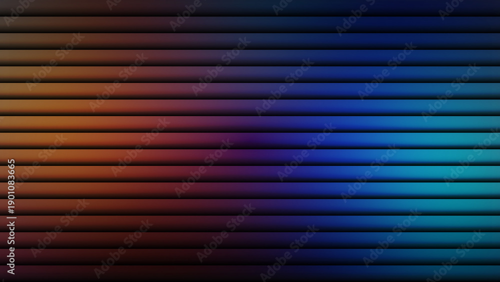 Obraz premium Horizontal multicolored gradient stripes background with vibrant hues