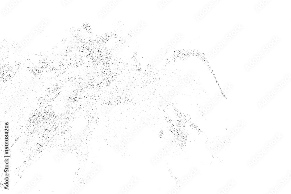 Obraz premium Abstract dynamic arc silver glitter explosion with swirl effect and cosmic dust. png