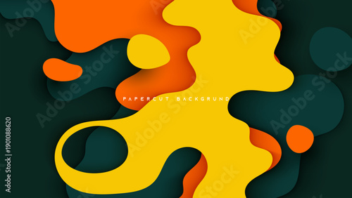 Abstract colorful background with playful circles and vibrant spots in a modern decorative vector style