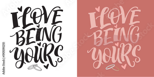 Valentine's Day core. Hand drawn doodle lettering quote about Love. Lettering for t-shirt design, mug print, bag print, clothes fashion. 100% hand drawn vector image.
