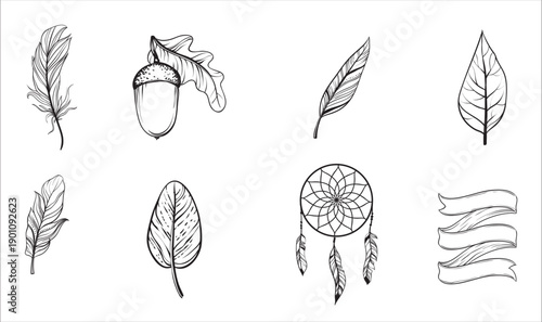 Intricate Native American Art Vector Pack for Tribal and Cultural Designs