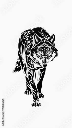 vector illustration of a tiger