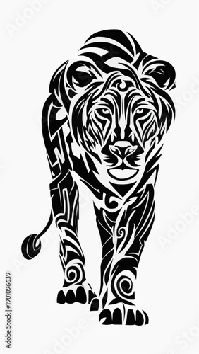 vector illustration of a tiger