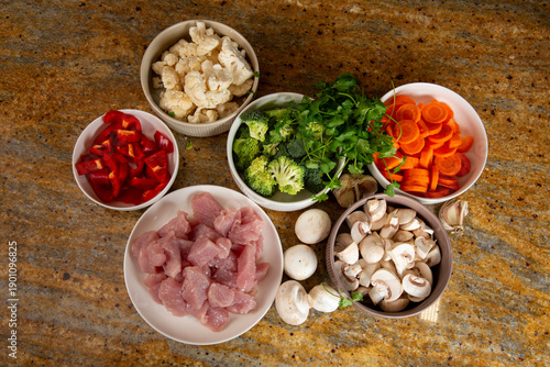 Chicken with Vegetable Curry
