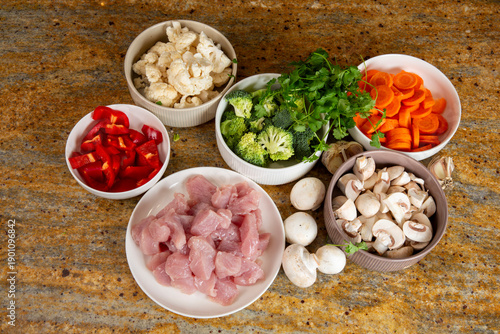 Chicken with Vegetable Curry
