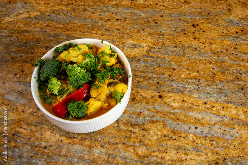 Chicken with Vegetable Curry
