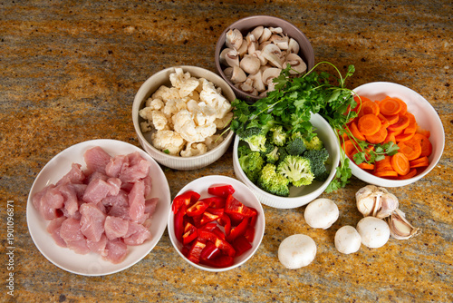 Chicken with Vegetable Curry
