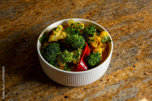 Chicken with Vegetable Curry
