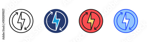 Power Cycle icon set multiple style collection Free Download Power Cycle icon set multiple style collection - GFXLoad