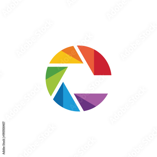 Abstract C Letter Logo Design with Colorful Camera Aperture and Geometric Shapes Free Download Abstract C Letter Logo Design with Colorful Camera Aperture and Geometric Shapes - GFXLoad
