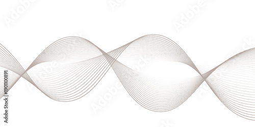 Abstract background wave lines flowing smooth curve shape mesh technology futuristic concept.