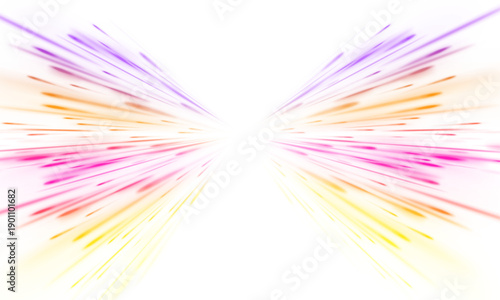 Orange and magenta neon streaks swirl dynamically across a city highway. Glowing motion trails convey futuristic acceleration and energy flow. Ideal PNG for cyber and tech visuals.